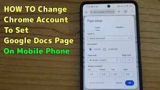 How to Switch Google Account to Set Another Google Docs Page Setup | Easy Tutorial