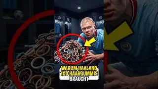 Kein Wunder, dass Haaland lieber 100 Haargummis sammelt, als seine langen Haare abzuschneiden 😳