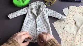 Раскраиваем ткань для нового плаща куклы Тильда #1 | Tilda Cloak - Cutting Fabric