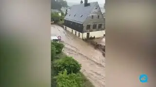 Impressive flooding in the State of Saxony, Germany