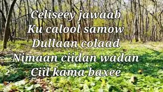 CABDUQAADIR SANKA HEESTII CAWO IYO AYAAN CAASHAQA ADAA CASHAQA ADAA CALANKA USIDEE CAWO ILA WADAAG