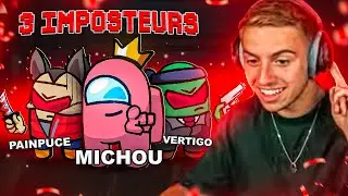 ON EST TROP FORT À 3 IMPOSTEURS ! 😈 (Among Us)