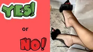 Is it okay to pair high heel mules with stockings?