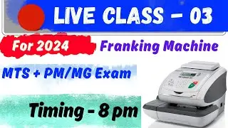 🔴LIVE Class - 03 || For 2024 || MTS + PM/MG Exam || Timing - 8 pm ||