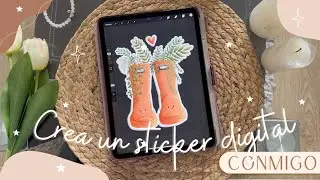 🪴 Como hacer un Sticker Digital | Arte Digital | Tutorial Procreate| Tutorial Arte Digital