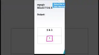 Bitwise AND | Bitwise Operators | part2|viral🔥|MySQL 