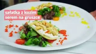 Sałatka z kozim serem na gruszcze