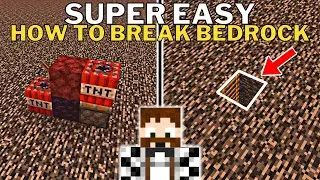 How to BREAK BEDROCK in Minecraft 1.26 Tutorial