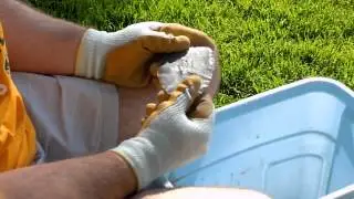 Flint knapping Percussion Strikes