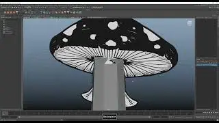How to Model a 3d Polygon Mushroom In Maya Tutorial
