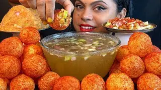 SPICY PANIPURI CHALLENGE | PANIPURI EATING CHALLENGE | INDIAN STREET FOOD | EATING VERY SPICY FOOD