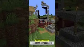 Minecraft giant ruined portal village seed! 🔥