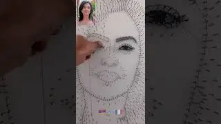 Nail and thread / String art by me