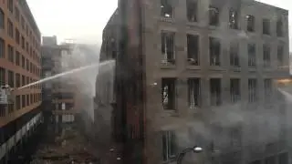 Montreal old port building fire