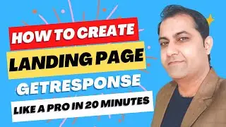 how to create landing page with getresponse for affiliate marketing 2023 (Getresponse tutorial)