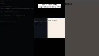 Part 2 - External CSS - Integrate External CSS in HTML using Link Tag! #csstutorial #codewithmayur
