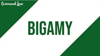 [Article 349] Bigamy: Criminal law Discussion