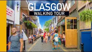 [4K] Glasgow, Scotland West End Walk - Ashton Lane to Botanical Gardens (pt 1)