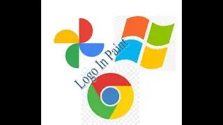 Microsoft, Google Chrome, Google Photo Logo in MS Paint