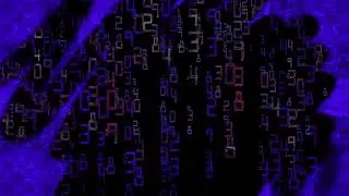 *** ФУТАЖ для ВИДЕО *** ФОН фиолетовый цифры ***