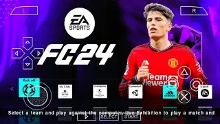 EA SPORTS FC 24 PPSSPP CAMERA PS5 ANDROID OFFLINE NEW KITS 2024/25 REAL FACES & LATEST TRANSFERS