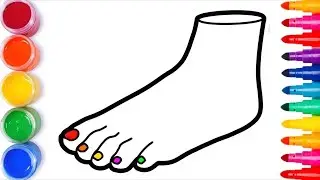 How to draw a child's foot | chaqaloq oyog'ini qanday chizish kerak | Рисуем стопу ребёнка