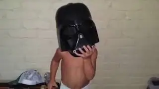 FUN KIDS FAMILY- UNDERWEAR LIGHT-SABER FIGHT #2 -WITH  DARTH VADER
