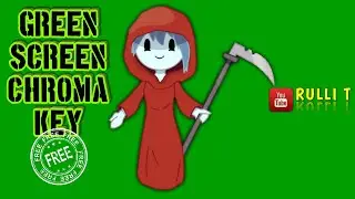 Green Screen - GRIM REAPER GIRL animation 🔊 sound