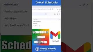 Schedule Mail on Gmail #gmail #GmailTips #gmailaccount