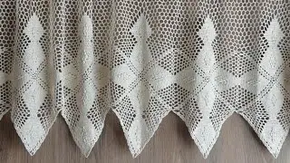 Tığişi Örgü Çeyizlik Dantel Perde Modelleri & Crochet