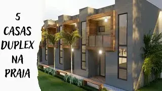 5 CASAS DE PRAIA DUPLEX GEMINADAS -  SÃO MIGUEL DOS MILAGRES/AL