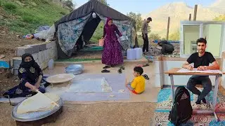🛖Amir & Family: Building Tent Bases on the Farm | Milad's Eye Check-Up & Hassan's University Journey