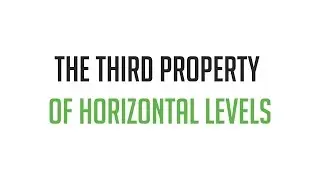The third property of horizontal support and resistance levels