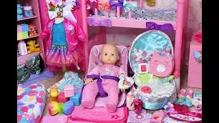 NURSERY REVEAL ~ NEW BABY DISNEY FROZEN DOLLHOUSE ROOM CLOSET CLEANING TOUR!