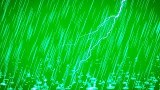Rain effect green screen with sound no copyright|green screen rain and lightning effect|raindrops