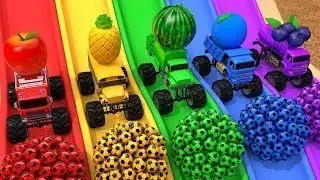 Learn Colors Blue Remicon! Assemble Toys with Street Vehicle and Surprise Eggs Microwave Toy   ZORIP