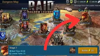 Raid: Shadow Legends- early game dungeon play(Dragon's Lair stage 7, super raids enabled)