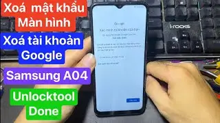Xoá tài khoản google samsung a04 | xoá mật khẩu màn hình samsung a04.
