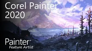 Corel Painter 2020 - Dragon Mountain (Davey Baker)