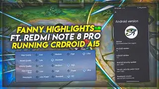 🔥 Redmi Note 8 Pro MLBB Test | CrDroid Android 15 + Magisk Gaming Setup ⚡ | Real-Time FPS  🎮
