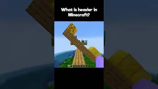 What's Heavier in Minecraft? (Realistic Physics)