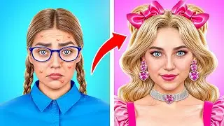 ¡Cambio de Imagen Extremo: de Nerd a Chica Popular | Barbie vs Bratz por Multi DO Challenge