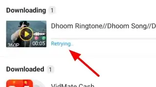 Vidmate Download Retrying Problem Solve