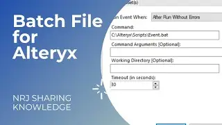 Tutorial 17 - Batch File1 script for running more than two flows consecutively using event - Alteryx