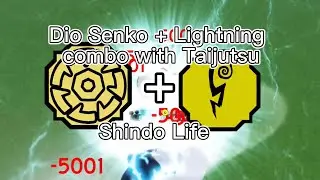 Dio Senko + Lightning Combo with Taijutsu | Shindo Life