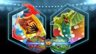 Beyblade burst app~Xander vs Quon (Xcalius X2 vs Quetziko Q2)