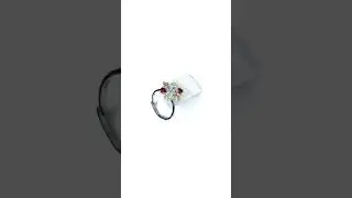 Bague argent, Grenat, Péridot, Citrine 0.74 carat