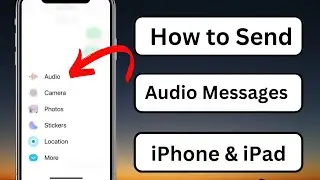 How to Send Audio Messages on iPhone || How to Send Audio Messages on iOS 17 || 2023 ||