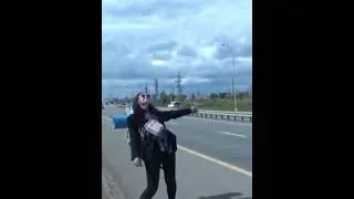 питерская автостопщица #мем #питер #автостоп #соль