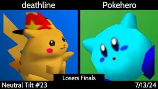 [SSB64] Neutral Tilt #23 (Singles) - deathline (Pika) vs. Pokehero (Kirby) Losers Finals